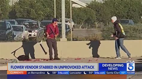 Flower vendor stabbed 6 times by attacker in South Los Angeles